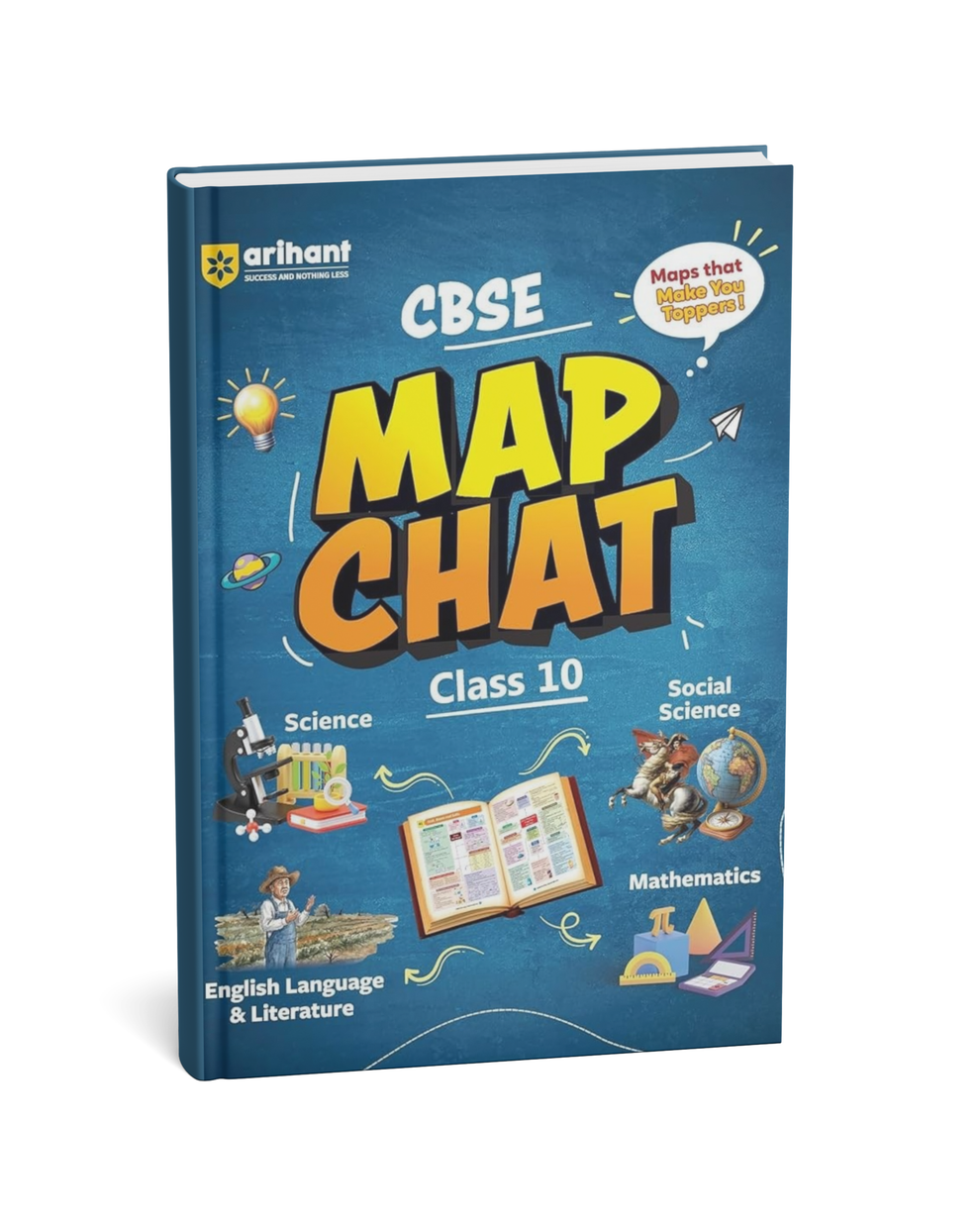 Arihant CBSE MAP Chart Class 10th | Science, Social Science, Mathemati ...
