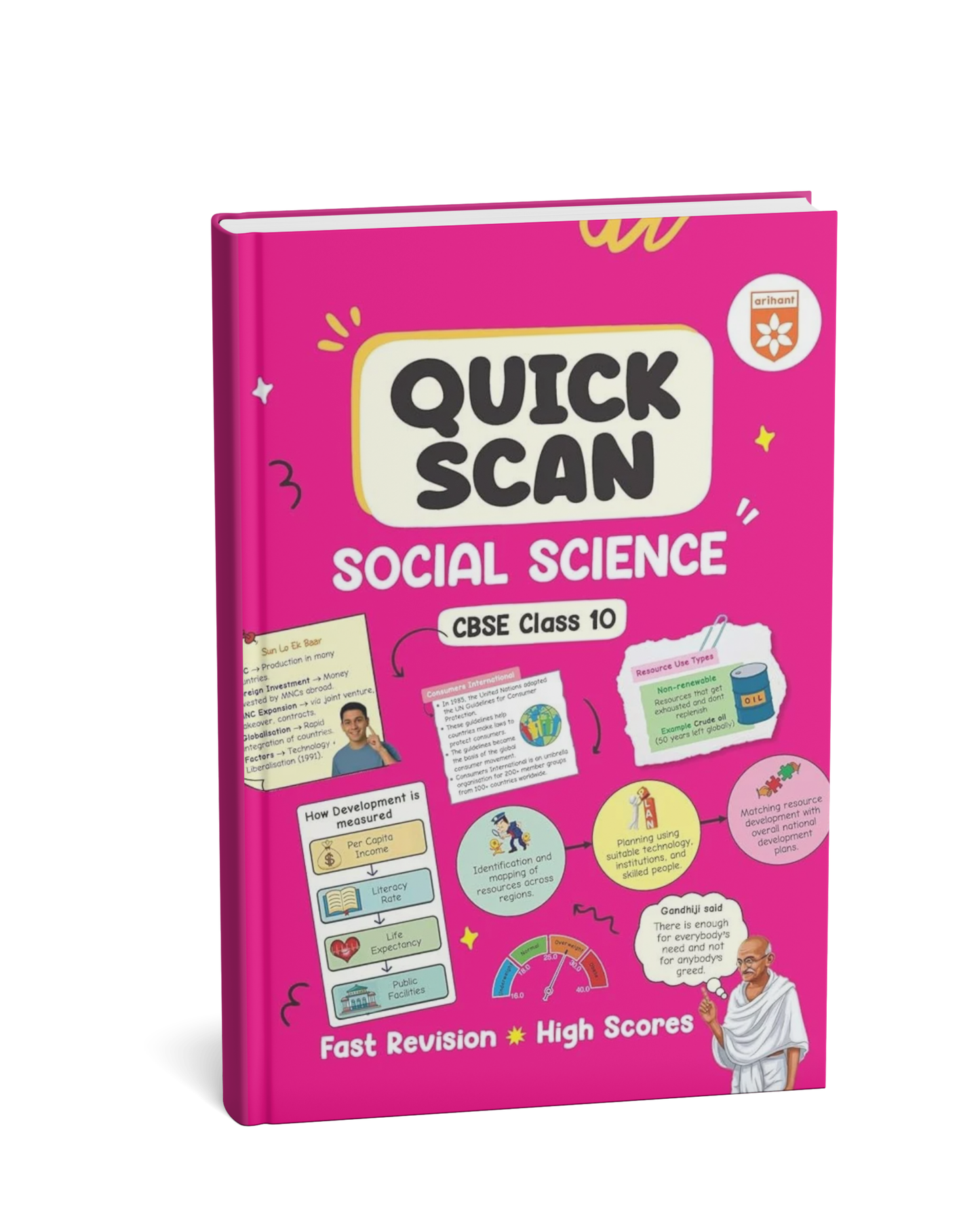 Arihant Quick Scan CBSE Class 10th  Social Science (English Medium)