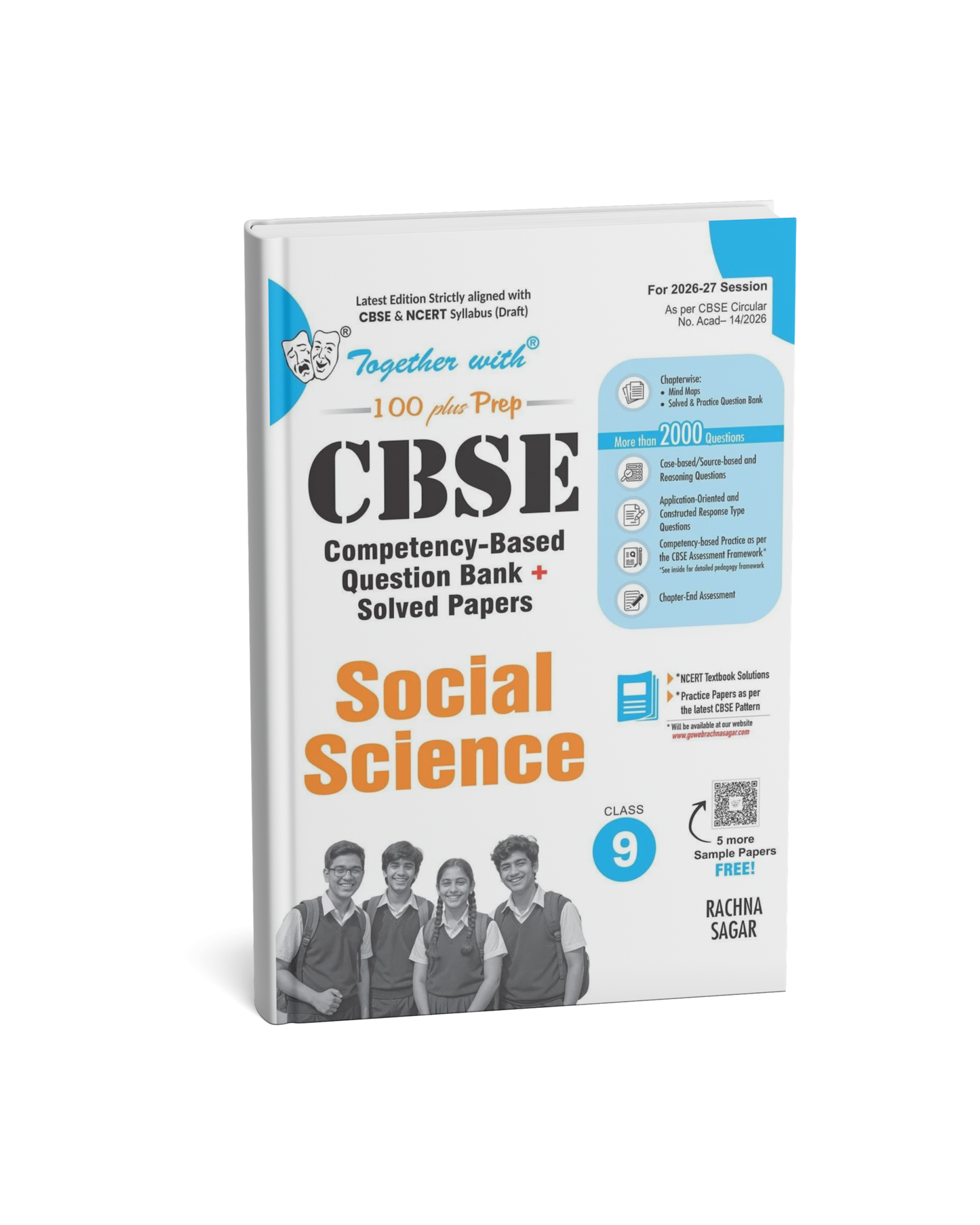 Together with CBSE Question Bank Social Science for Class 9 Exam 2027 Rachna Sagar (English Medium)