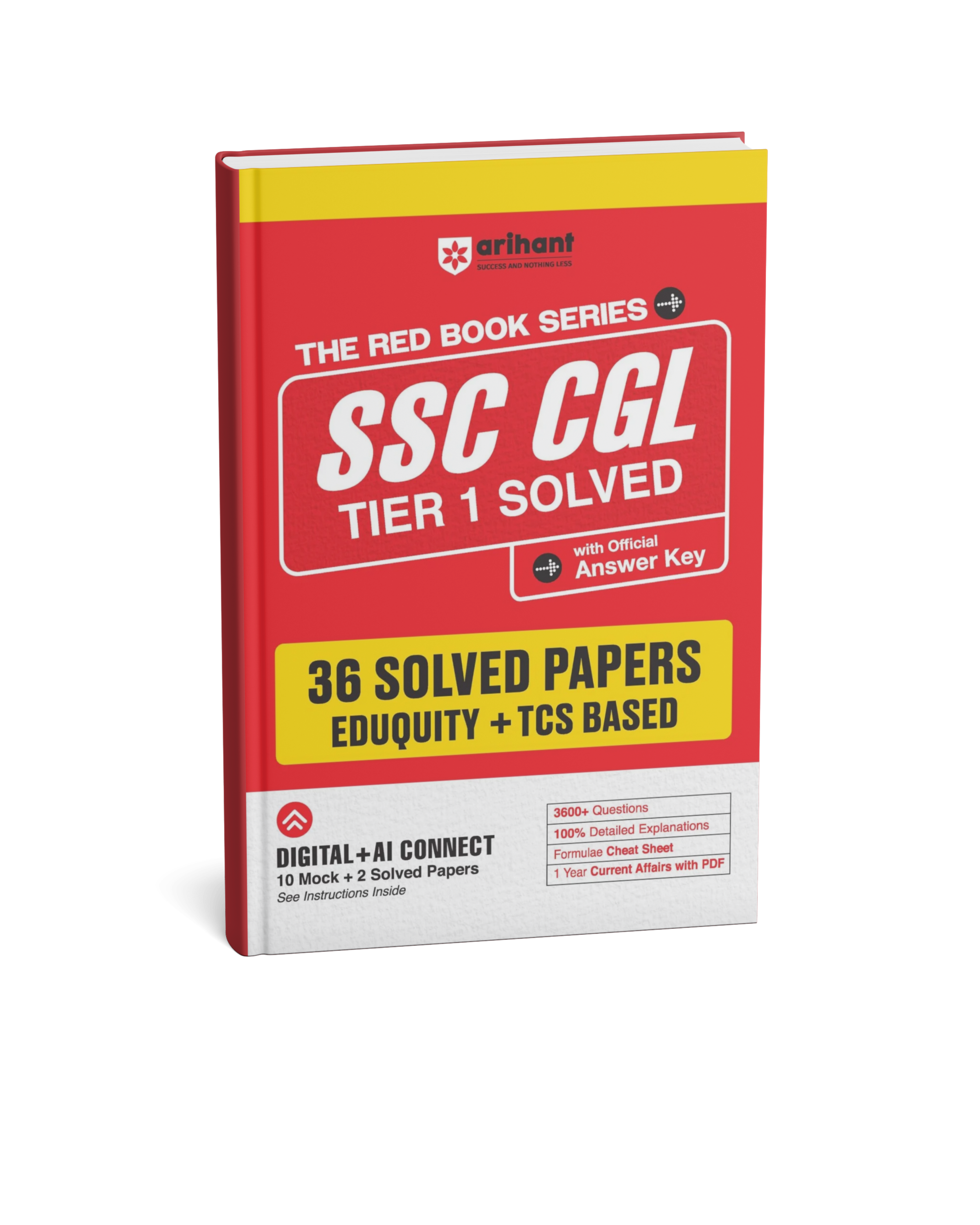 Arihant The Red Book Series SSC CGL Tier-1 36 Solved Papers (English Medium)