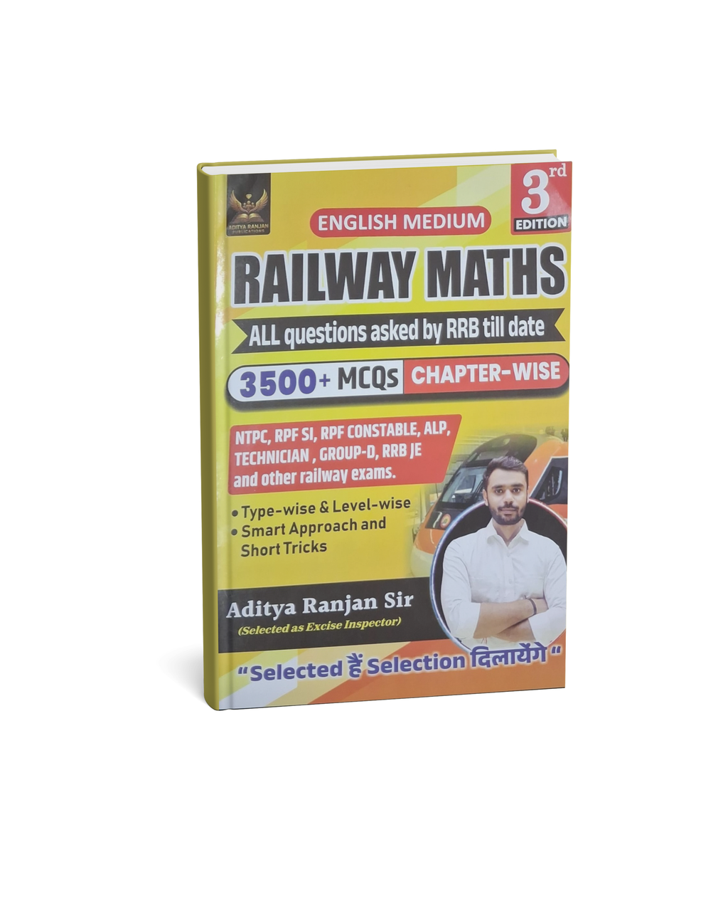 Railway Maths 3500+ MCQs  By Aditya Ranjan Sir (3rd Edition) | (English Medium)