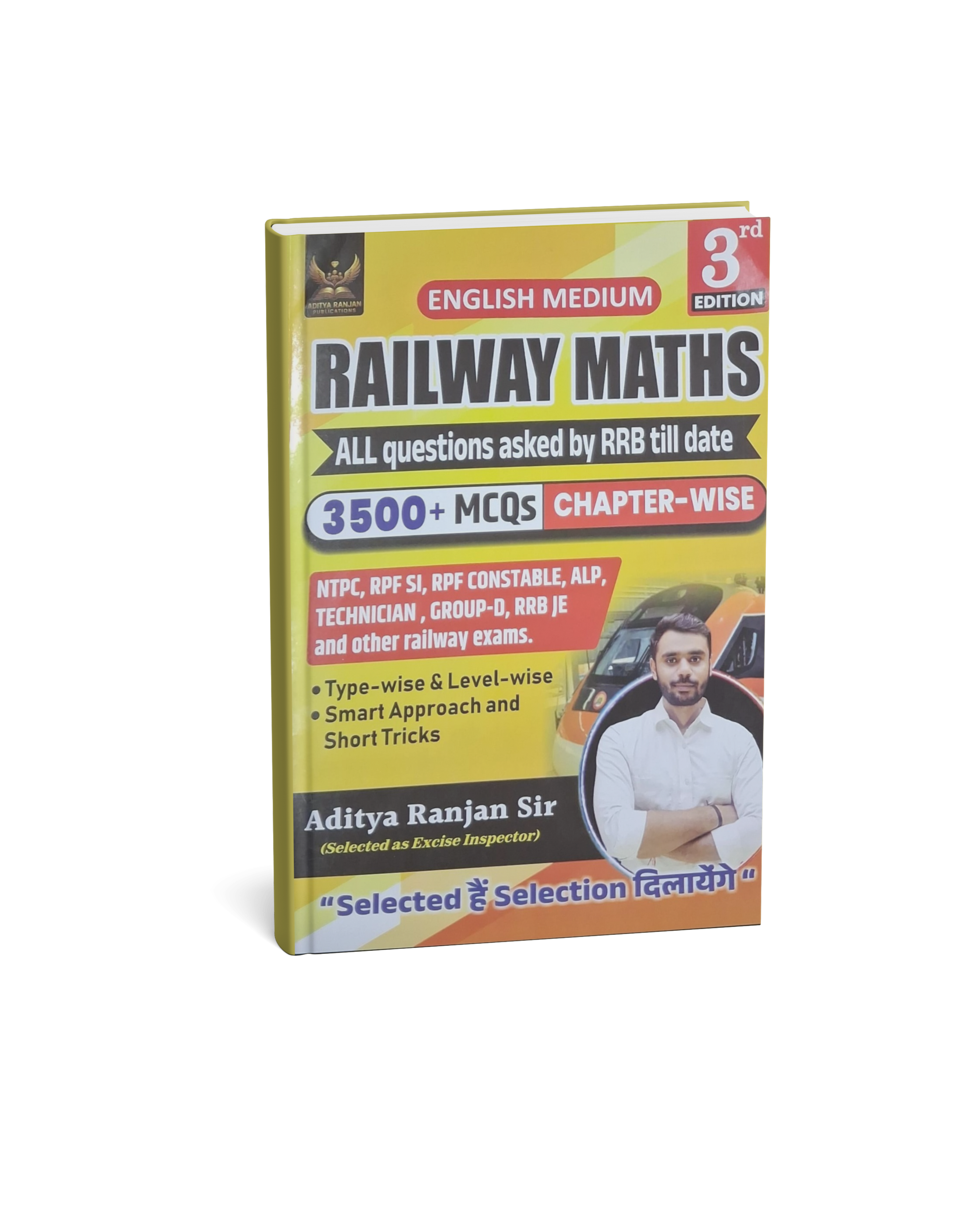 Railway Maths 3500+ MCQs  By Aditya Ranjan Sir (3rd Edition) | (English Medium)
