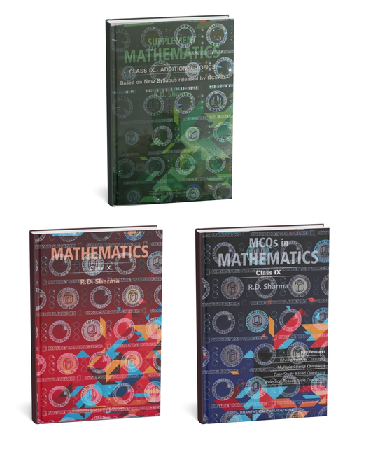 Dhanpat Rai Mathematics Class 9 Combo Set 2026–27 | Main Book + Supplement (Additional Topics) + MCQs Latest Edition (English Medium) New Syllabus