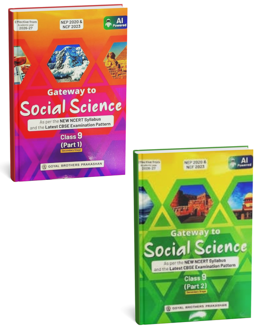 Goyal Brothers Prakashan Gateway to Social Science Class 9 Part 1 & 2 Combo | NCERT Based | CBSE 2026-27 | English Medium