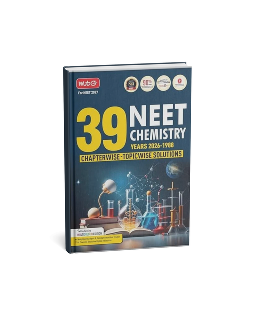 MTG 39 Years NEET Chemistry Chapterwise-Topicwise Solutions (2026-1988) for NEET 2027 Exam (English Medium)