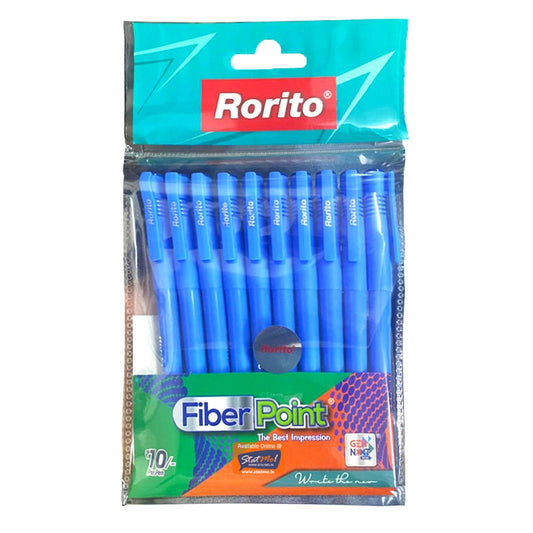 Rorito Fiber Point – The Best Impression Pen | Pack of 10 | Ultra Smooth & Stylish Writing