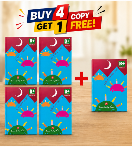 B+ Premium Notebook Combo Pack – Buy 4 Get 1 Copy Free | 240 Pages