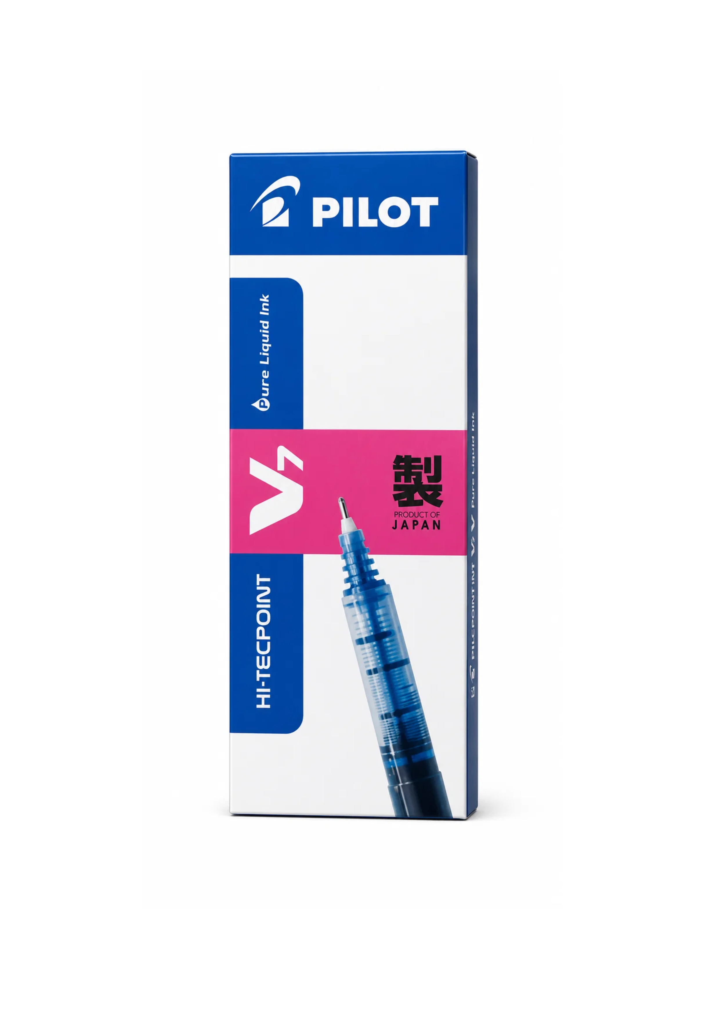 Pilot Hi-Tecpoint V7 Pen Blue – Pack of 12