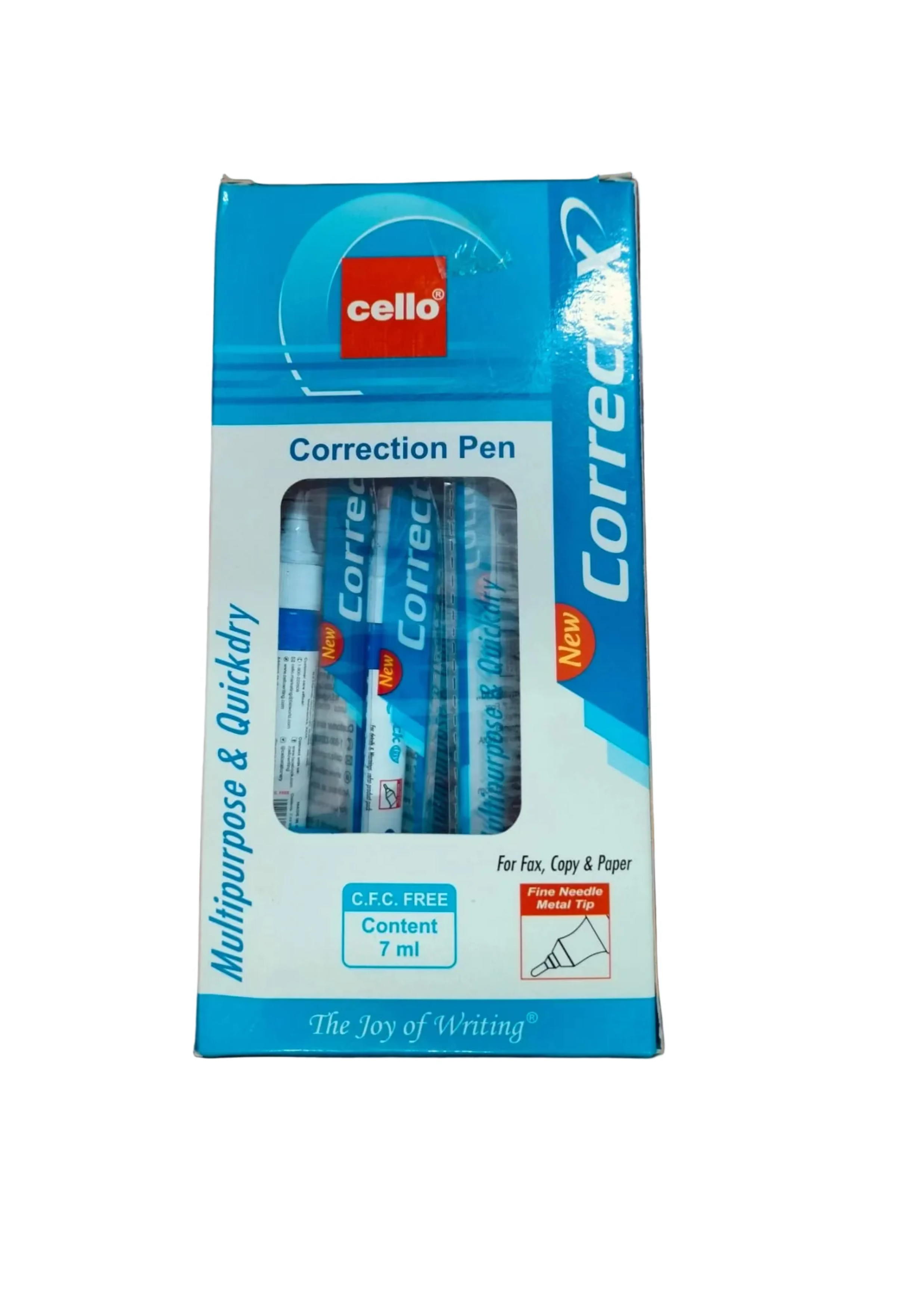 Cello Multipurpose & Quick Dry Correction Pen – Pack of 10 Pieces