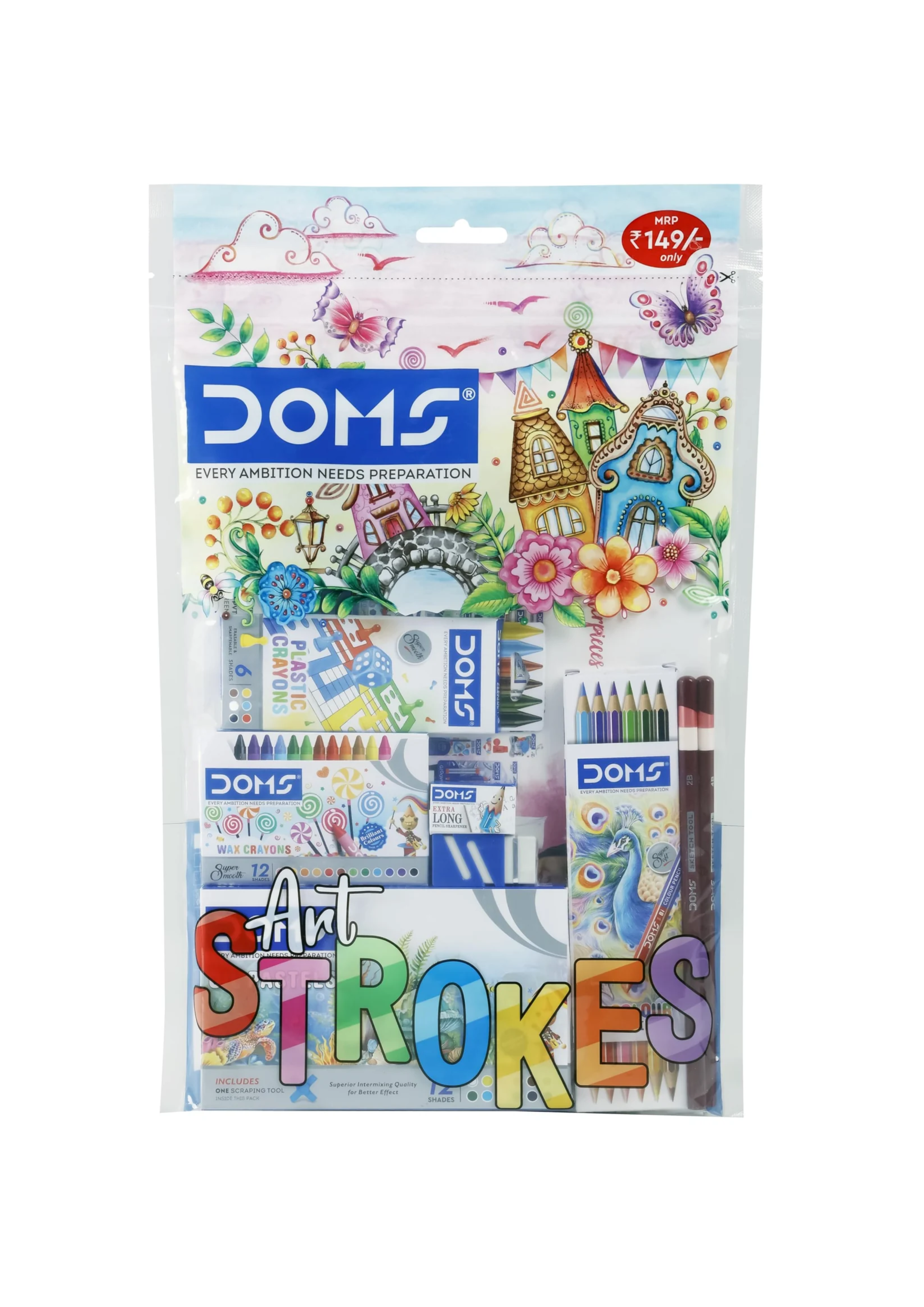 DOMS Art Strokes | Smooth & Vibrant Art Colour Strokes