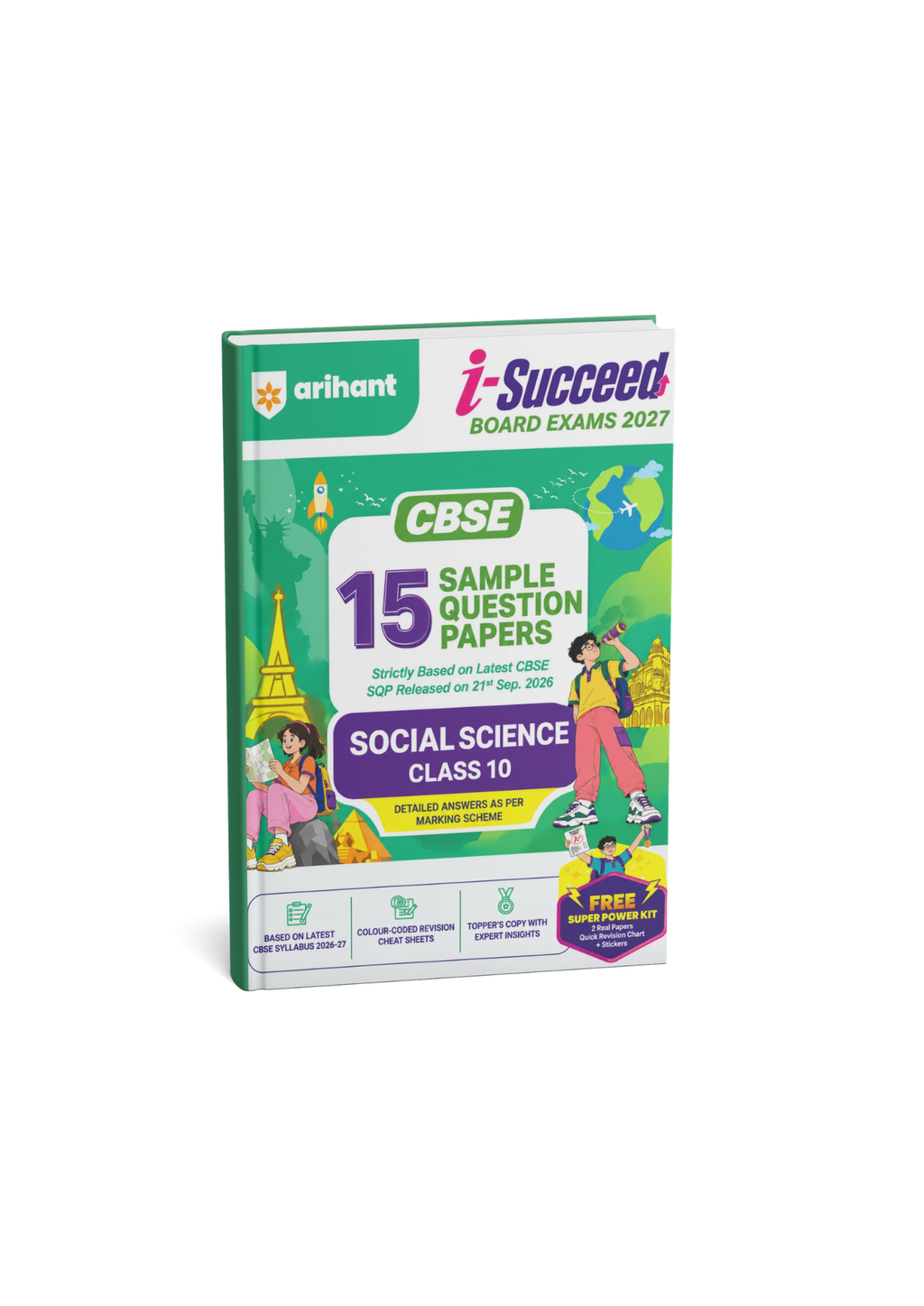 Arihant i-Succeed Board Exams 2027 Social Science Class 10 CBSE 15 Sample Papers (English Medium)