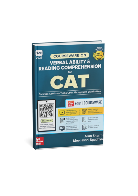 TMH Verbal Ability & Reading Comprehension for CAT 2025 by Arun Sharma & Meenakshi Upadhyay | 12th Edition | English Medium