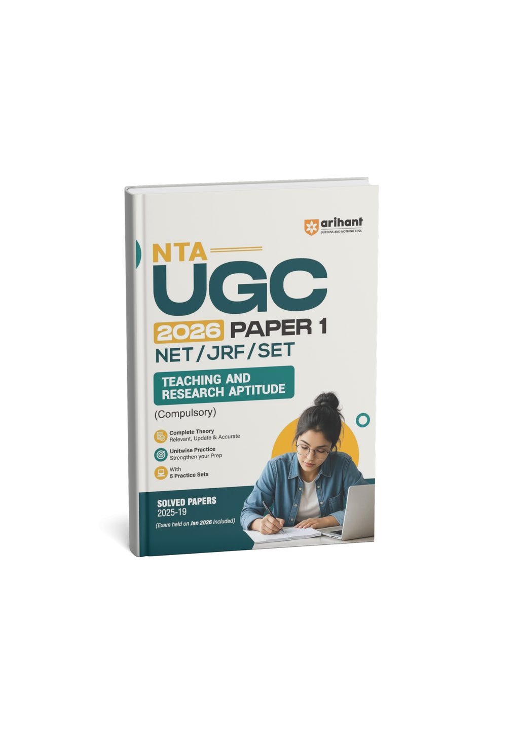 Arihant NTA UGC NET/JRF/SET 2026 Paper - 1 Teaching & Research Aptitude Solved Papers 2025-19 (English Medium)