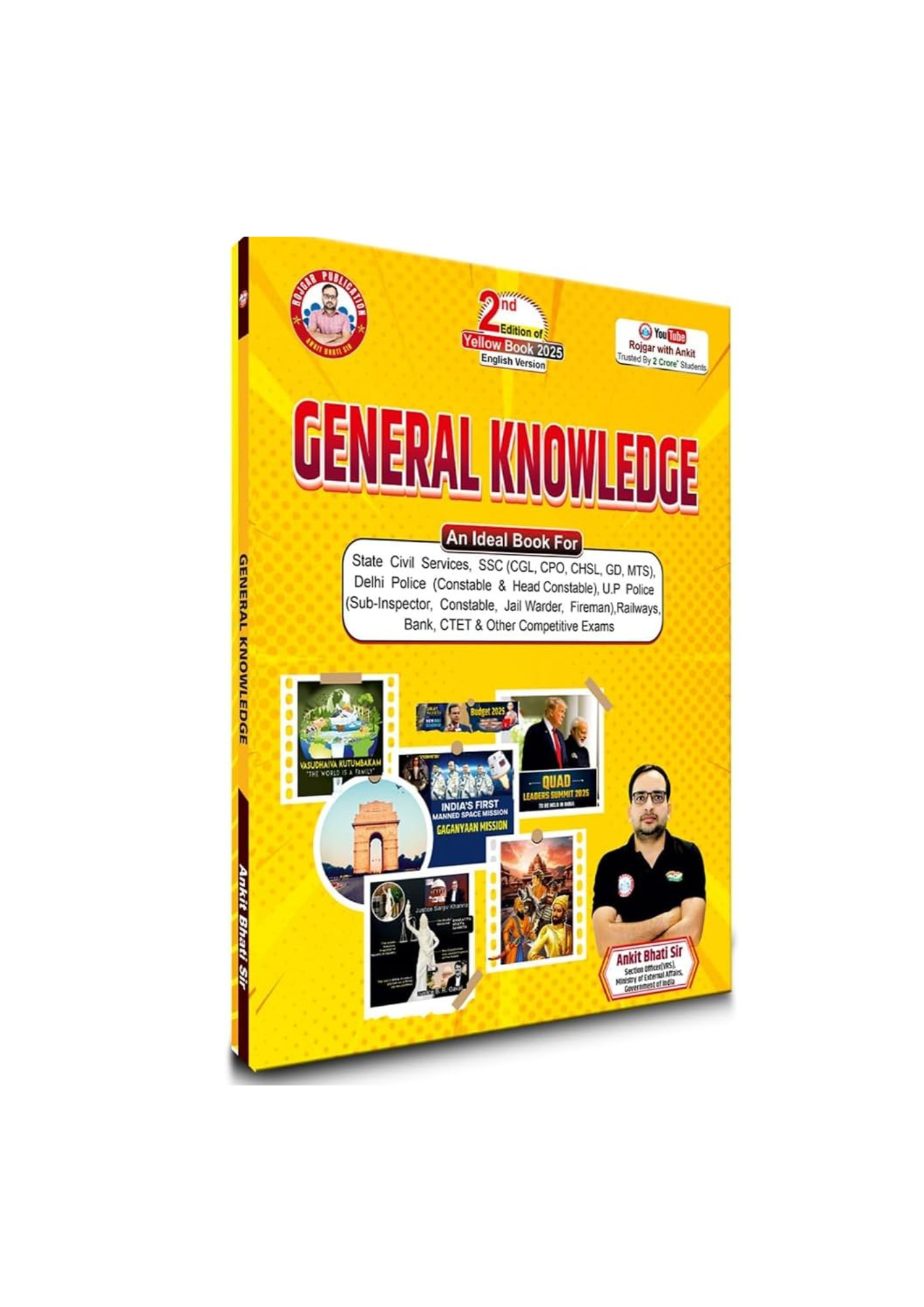 Rojgar Publication - General Knowledge 2025 (2nd Edition) by Ankit Bhati Sir | English Medium
