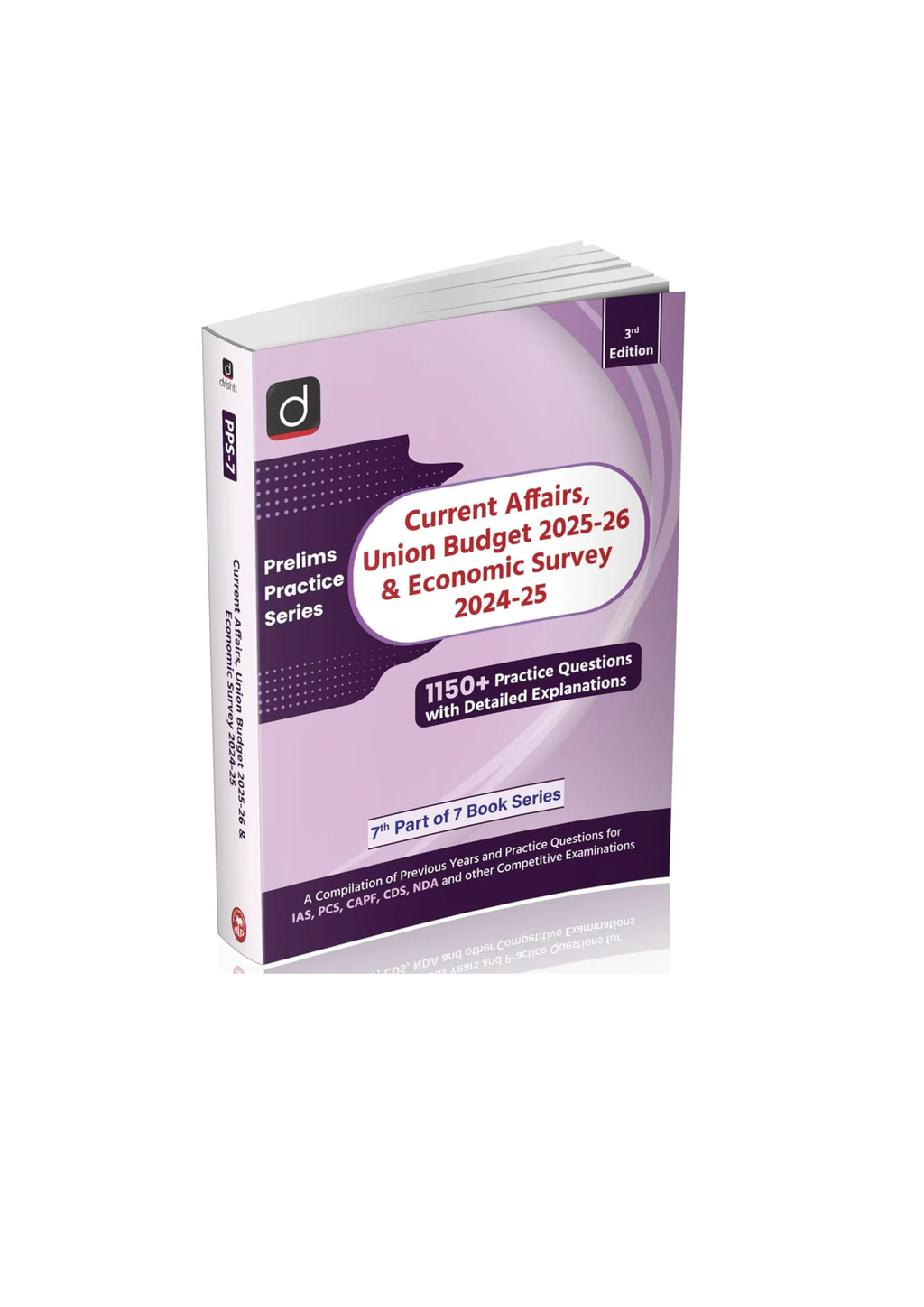 Drishti IAS Current Affairs: Union Budget 2025–26 & Economic Survey 2024–25 | 1150+ MCQs | 3rd Edition (English Medium)