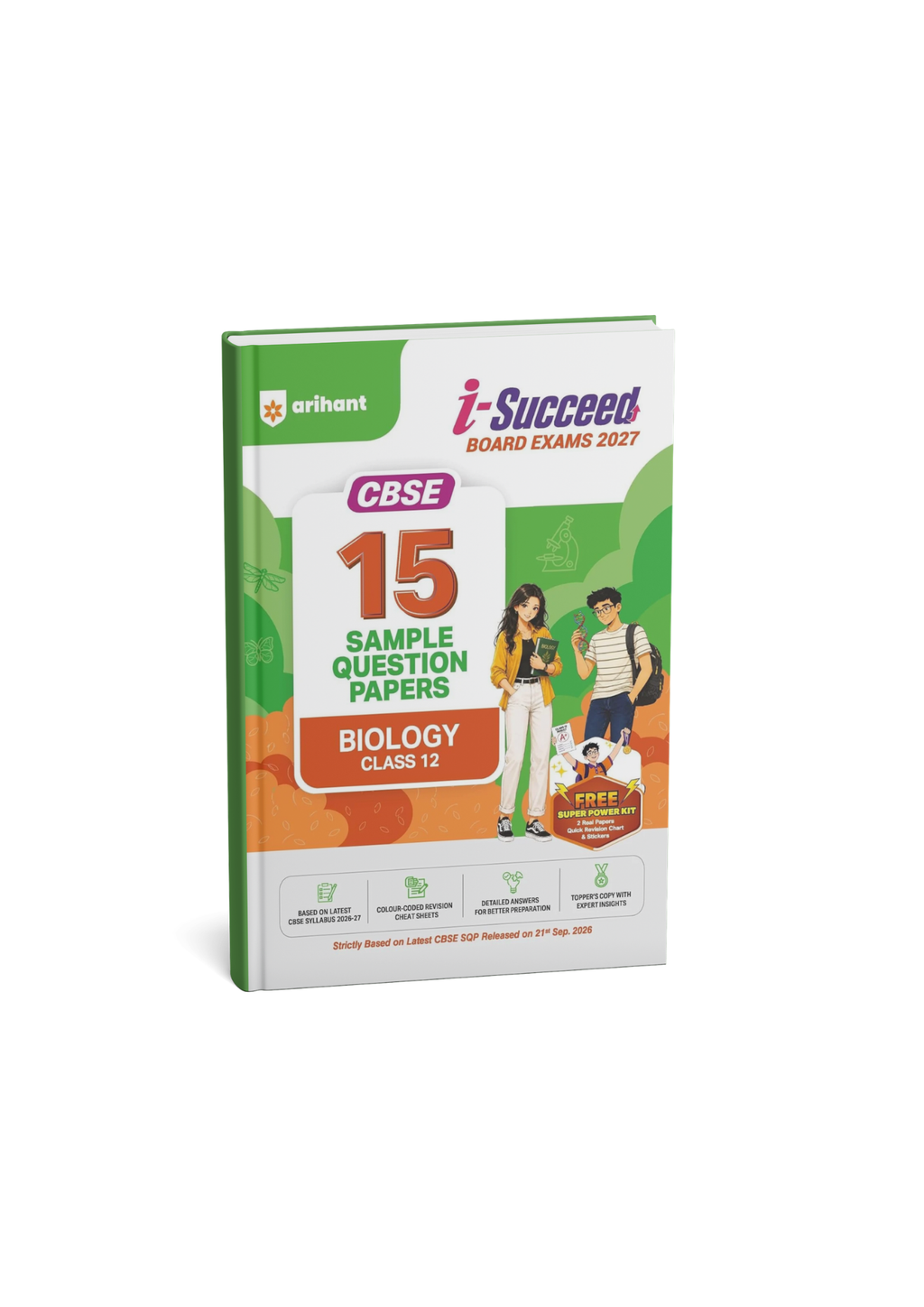 Arihant i-Succeed Board Exams 2027 Biology Class 12 CBSE 15 Sample Papers (English Medium)