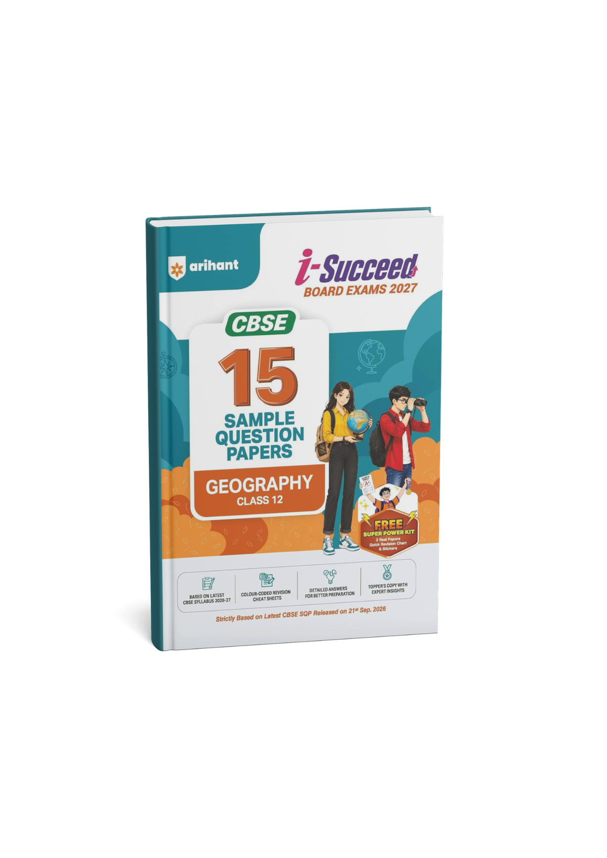 Arihant i-Succeed Board Exams 2027 Geography Class 12 CBSE 15 Sample Papers (English Medium)