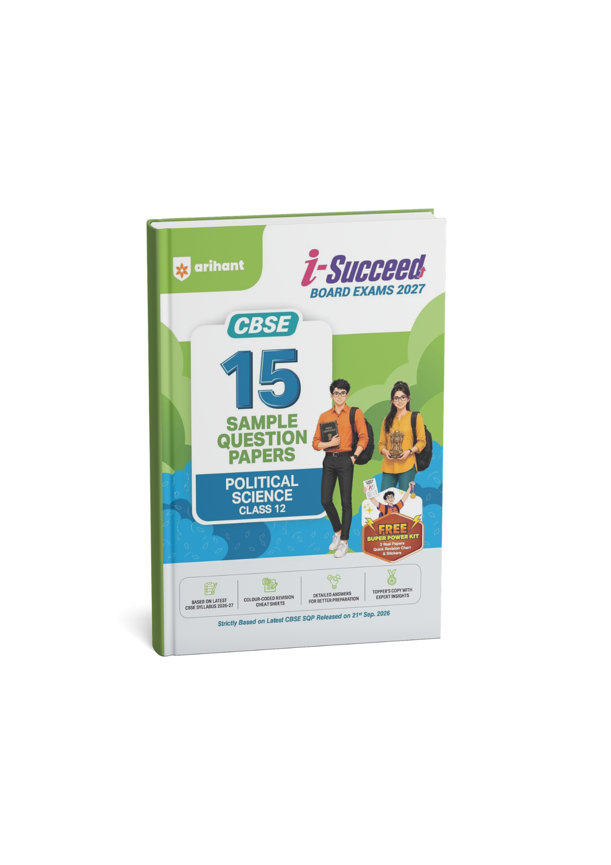 Arihant i-Succeed Board Exams 2027 Political Science Class 12 CBSE 15 Sample Papers (English Medium)