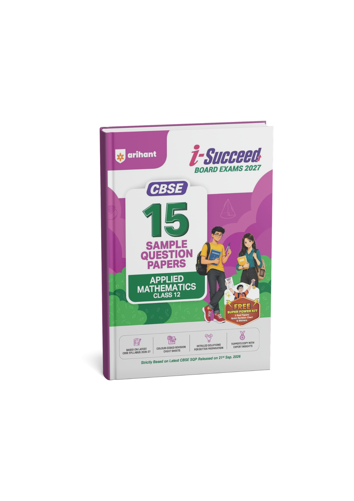 Arihant i-Succeed Board Exams 2027 Applied Mathematics Class 12 CBSE 15 Sample Papers (English Medium)