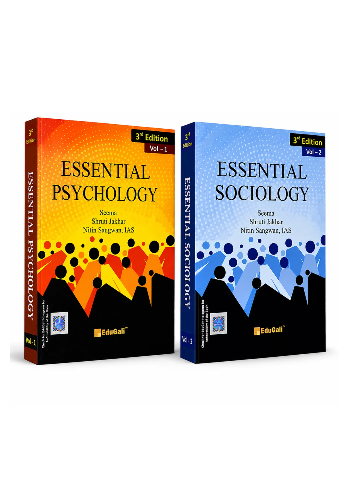 EduGali -Essential Sociology (Vol. 1 & Vol. 2) 3rd Edition By Smriti Jakhar, Seema, Shruti Jakhar & Nitin Sangwan IAS (English Medium)