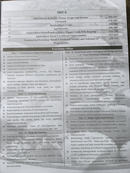FSO - Food Safety Officer (Volume-1)
