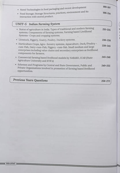 MPPSC FSO Paper-2 (Unit 1 to 5) Brahmi