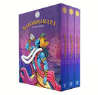 Mahabharata Box Set (3 Volumes) by Veda Vyasa | Amar Chitra Katha Epic Collection ( Hard-Cover)