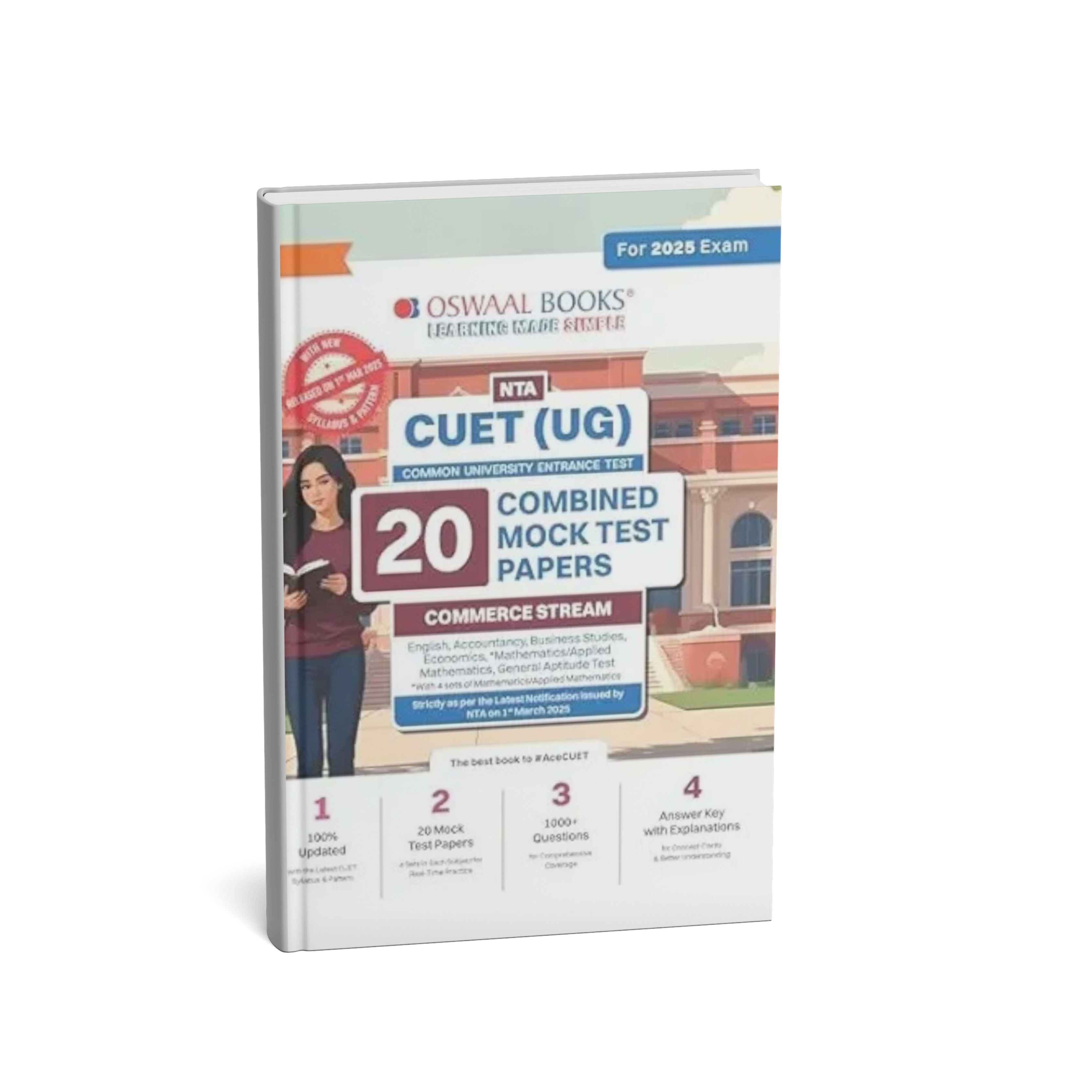 Oswaal CUET UG 20 Combined Mock Tests Commerce Stream