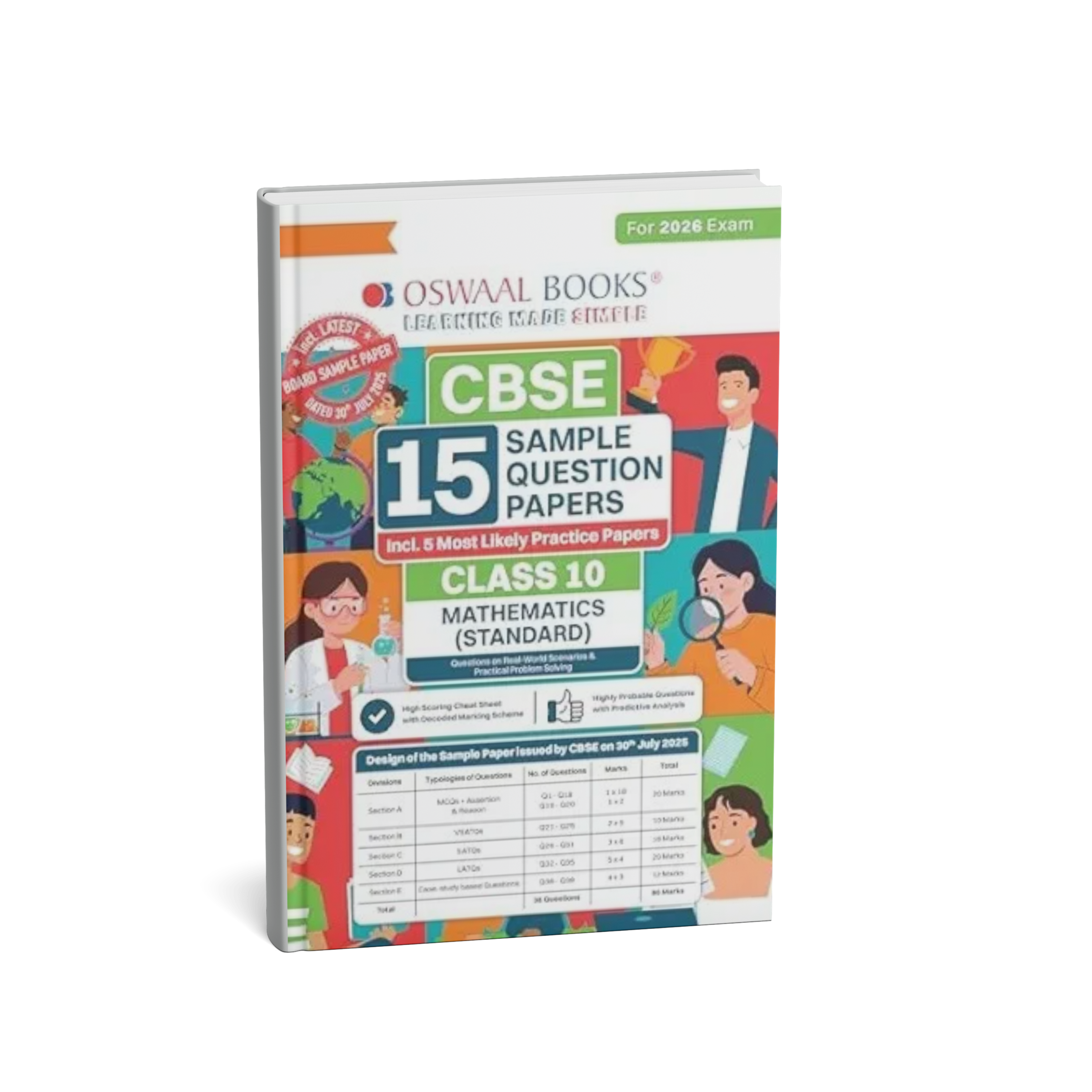 Oswaal CBSE Class 10 Sample Paper Mathematics Standard [English]
