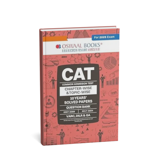 Oswaal CAT Chapterwise & Topic-wise 10 Years Solved Papers [English]
