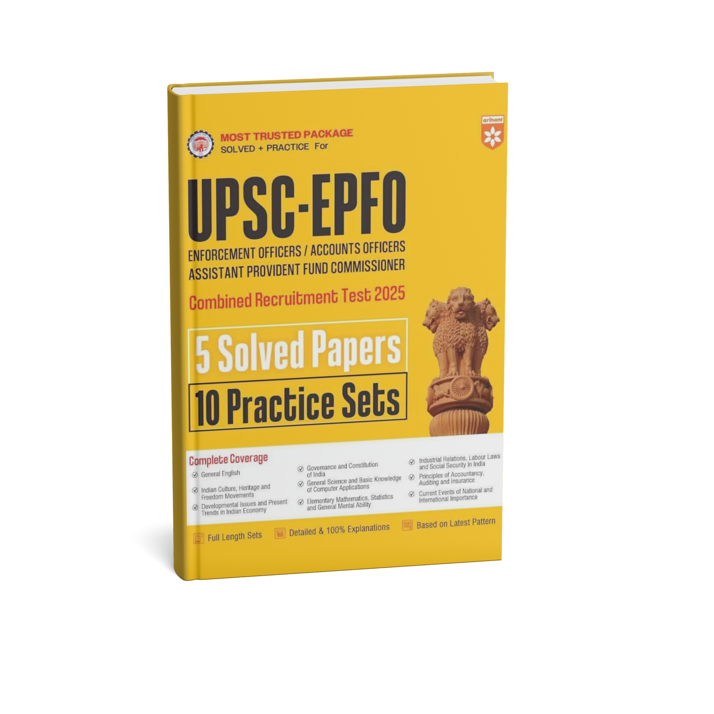 Arihant UPSC–EPFO Solved Papers 5 Practice Sets 10 [English]