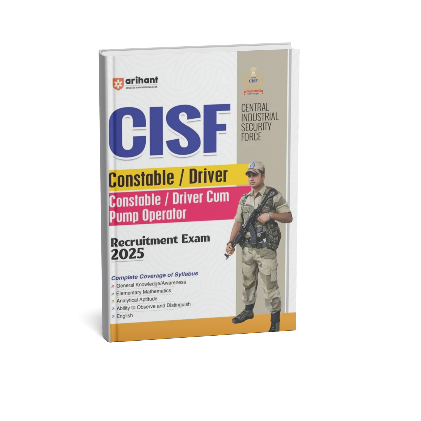 Arihant Publication CISF Constable/Driver 2025 [English Medium]
