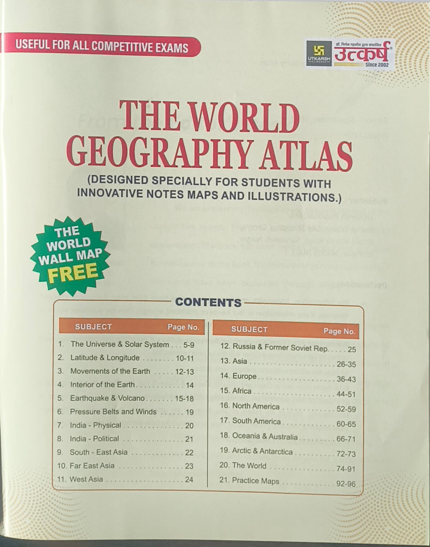 World Geography With Map By Utkarsh Classes