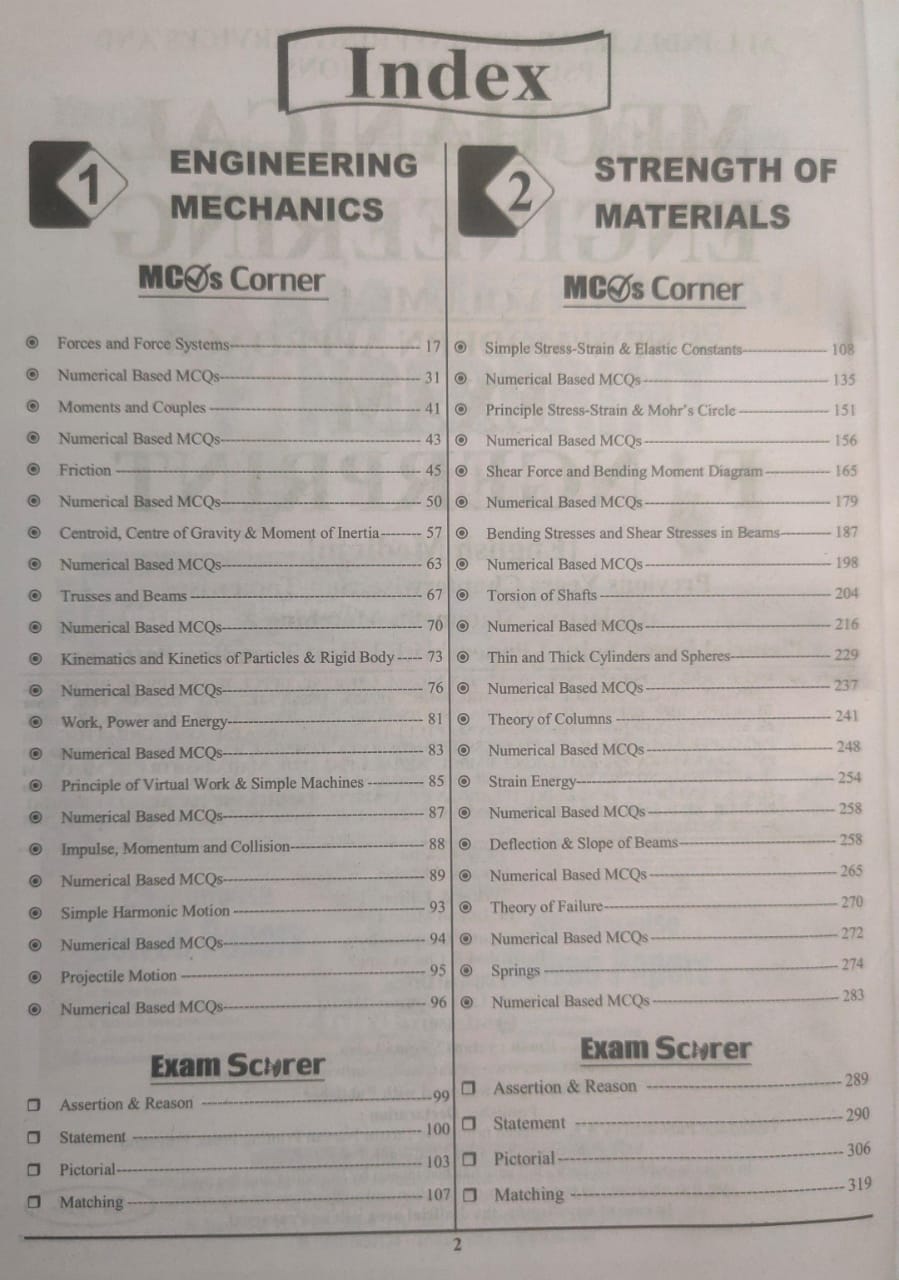 Youth - Mechanical Engineering Exam Fingerprint (Volume 1) 21575+TCS Objective Questions [English Medium]