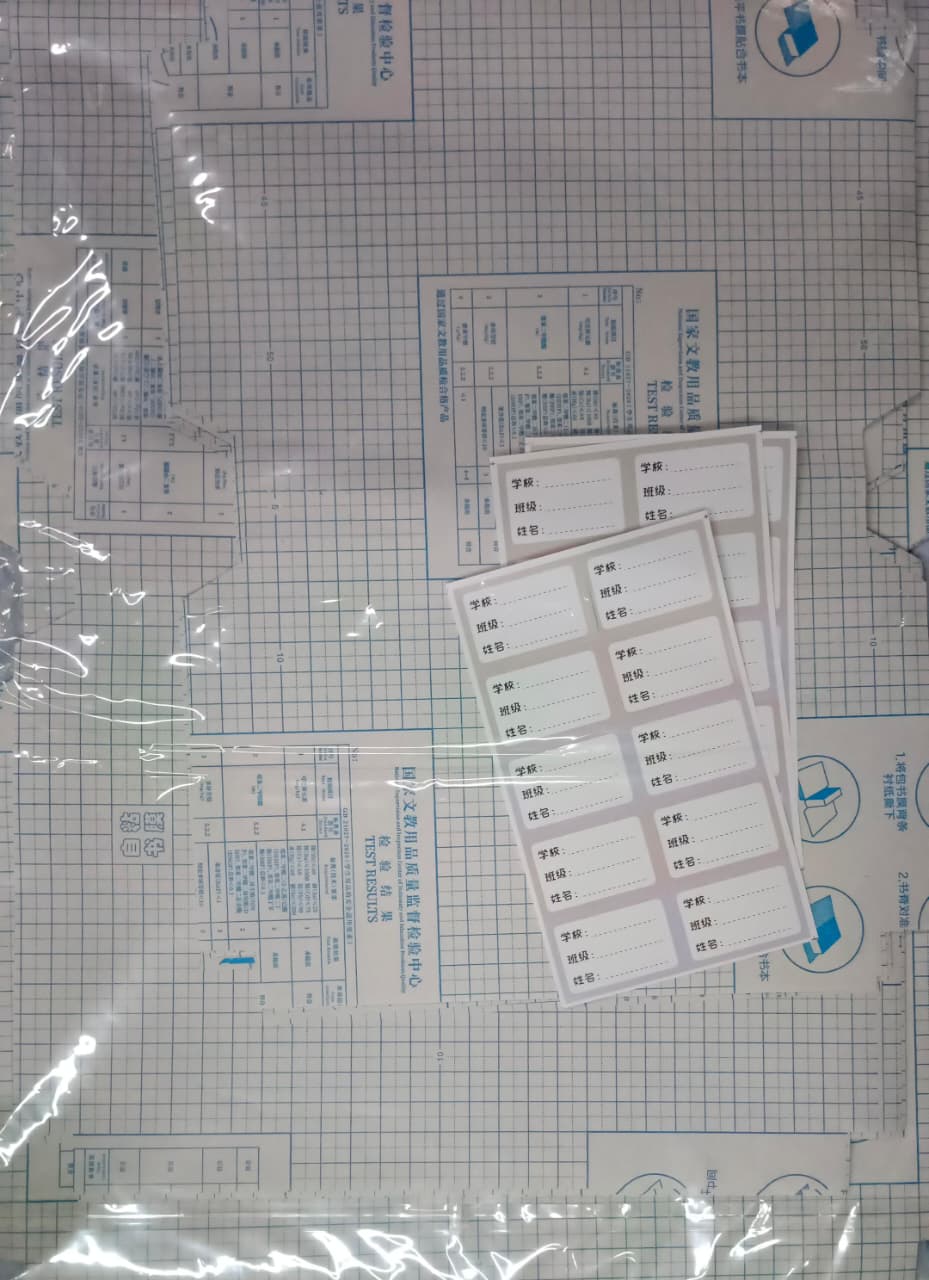 Self-Adhesive Transparent Book Cover Set