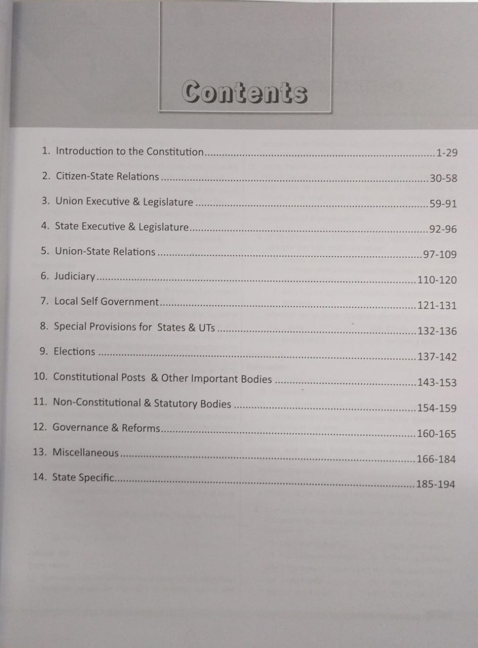 Drishti MPPSC Prelims Indian Constitution & Polity (PPS-2) – 1st Edition [English]