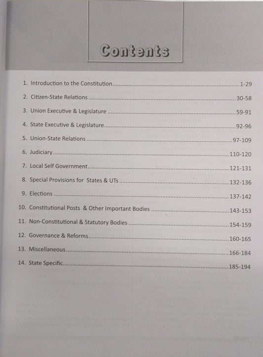 Drishti MPPSC Prelims Indian Constitution & Polity (PPS-2) – 1st Edition [English]