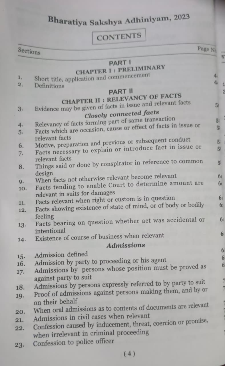 Puja Law Publication – Bharatiya Sakshya Adhiniyam, 2023 (Edition 2026) [bilingual]