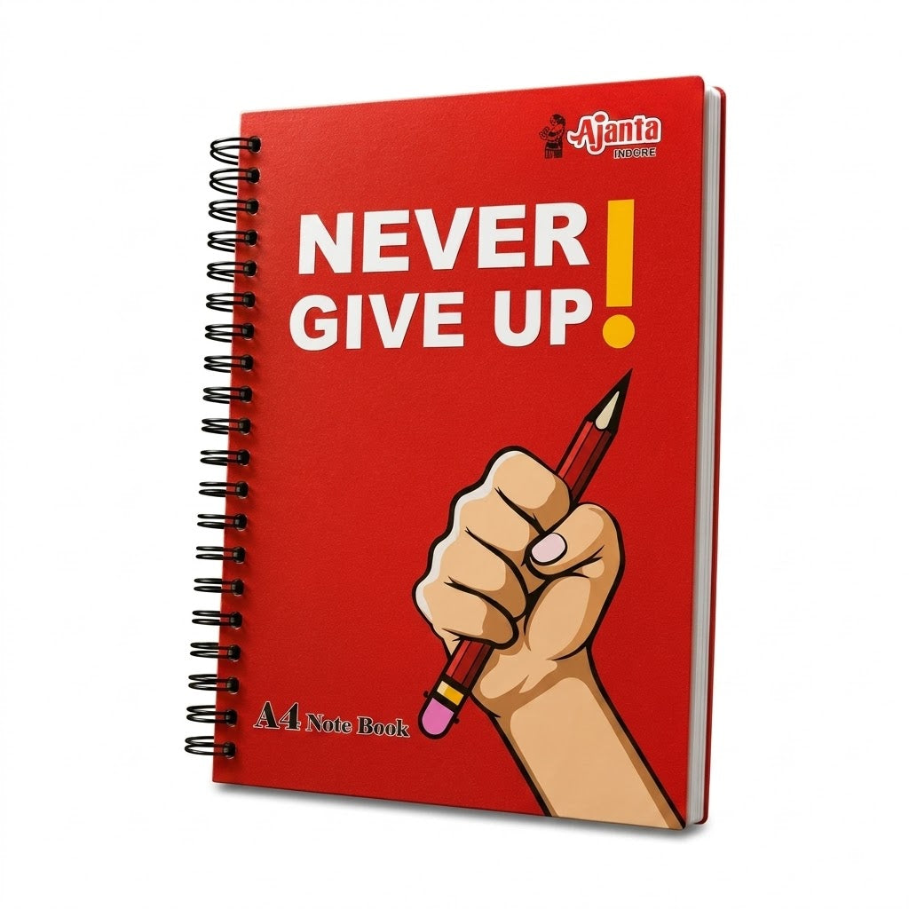 Ajanta Spiral Notebook (A4Size, 300 Pages) Plane UnRuled