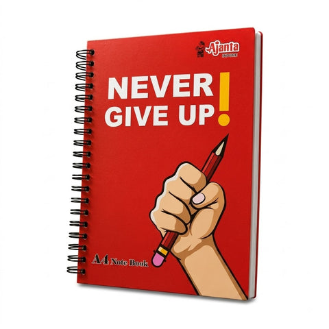 Ajanta Spiral Notebook (A4Size, 300 Pages) Plane UnRuled