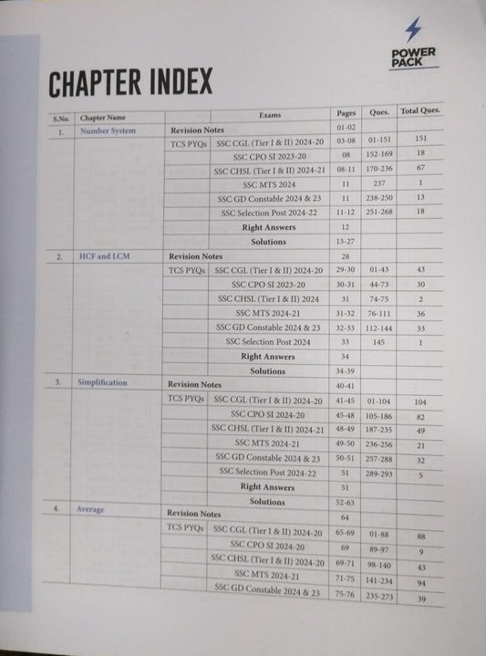 Arihant Power Pack SSC Maths Chapter-wise 7000+ TCS MCQs [English]