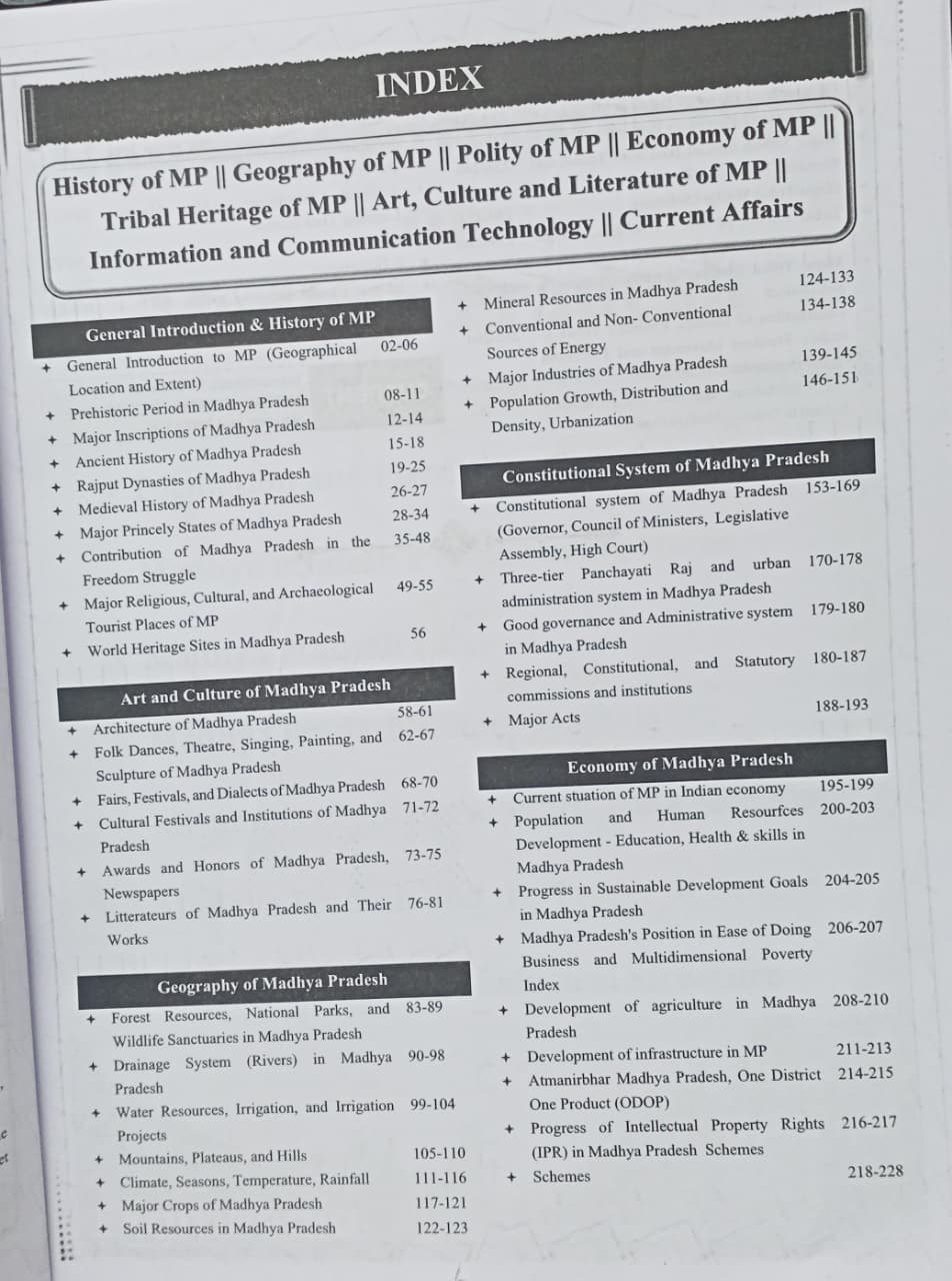 Exampedia MPPSC PYQs 36 Years (1990–2026) Paper-1 Part-A General Studies (English Medium)