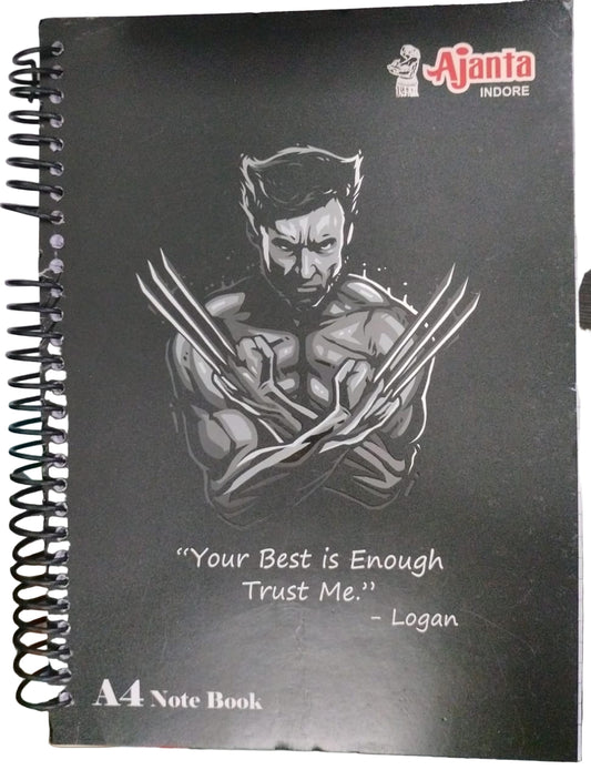 Ajanta Spiral Notebook (A4 Size, 100 Pages) Ruled