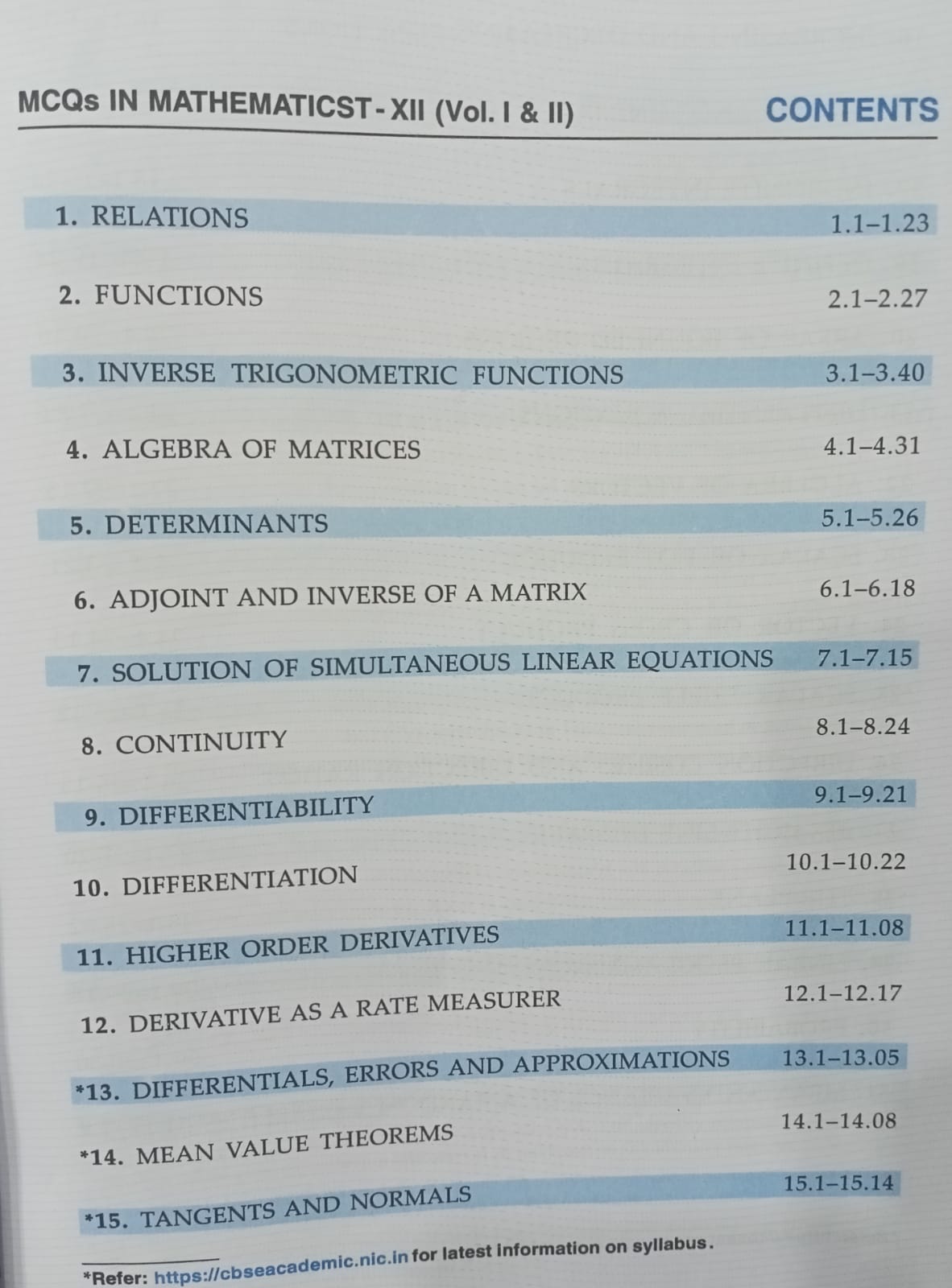 Dhanpat Rai Maths -( Vol 1 + Vol 2 + MCQ BOOK – set Set of 3 Books) Class 12 By R.D Sharma (English Medium)