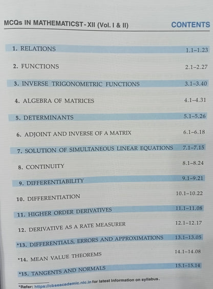Dhanpat Rai Maths -( Vol 1 + Vol 2 + MCQ BOOK – set Set of 3 Books) Class 12 By R.D Sharma (English Medium)