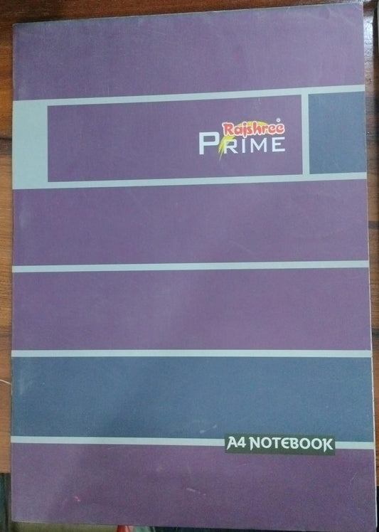 Rajshree Prime A4 Size Notebook – 160 Pages [Single Line]