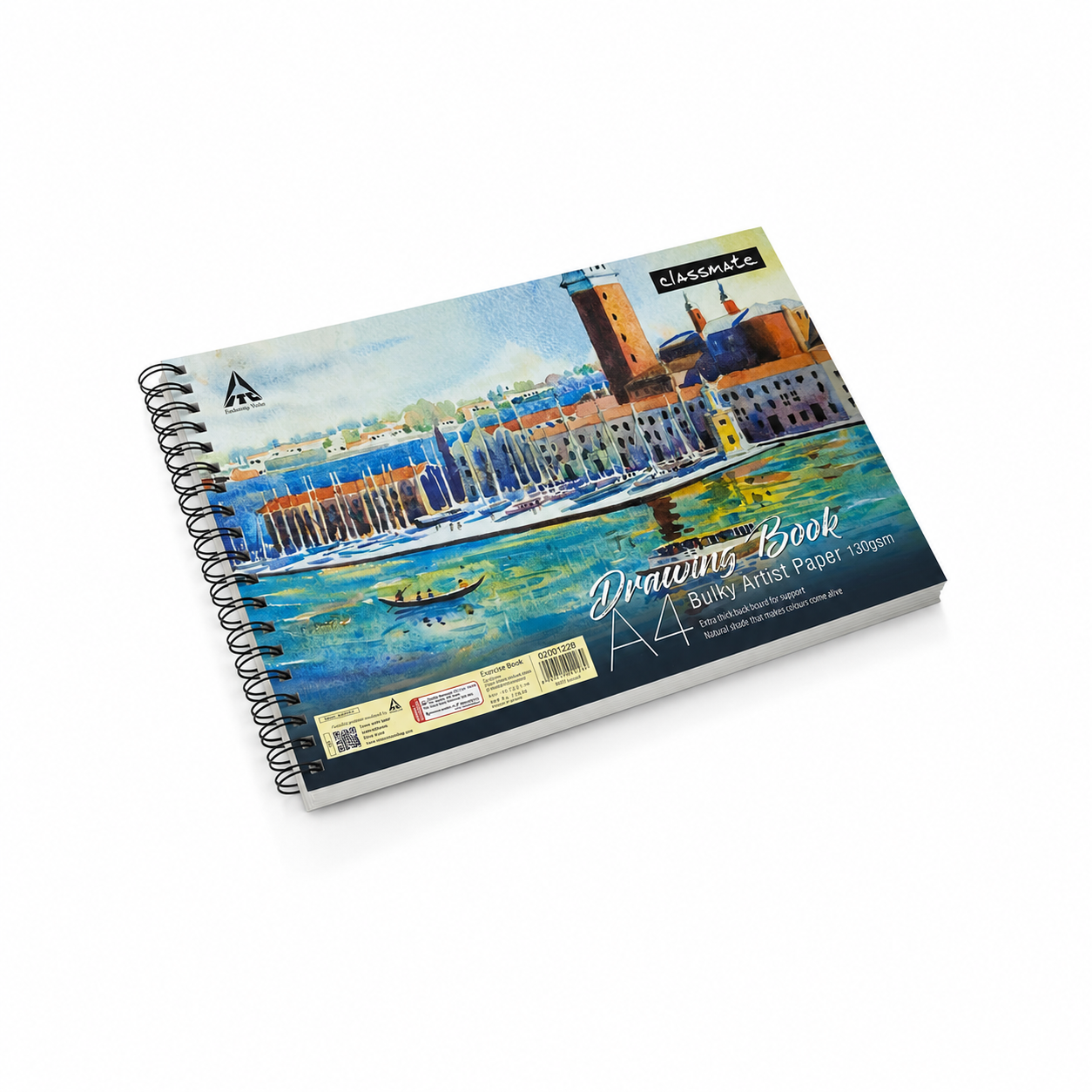 Classmate Bulky Artist Paper Drawing Book, A4 Size, 130 GSM, 100 Pages, Art Paper