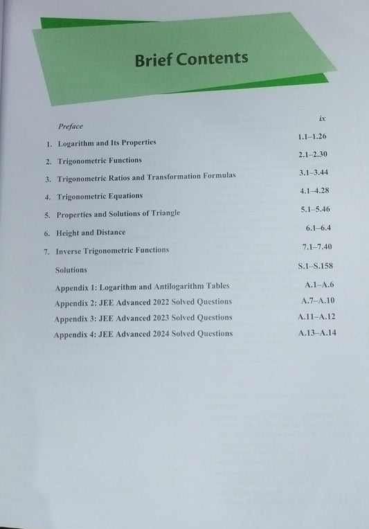 Cengage JEE Advanced Trigonometry – G. Tewani (3rd Edition) [English]