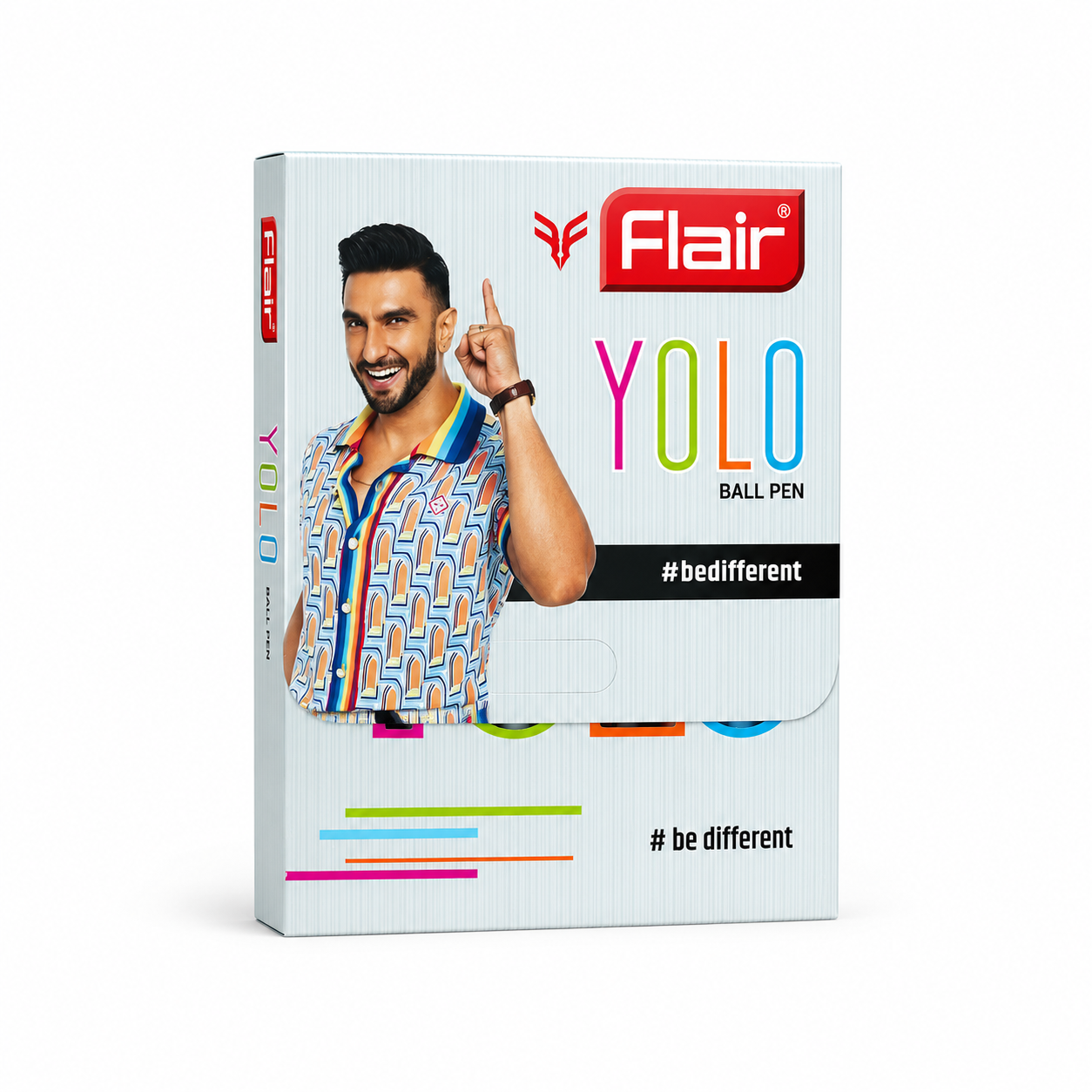 Flair Yolo Ball Pen – Pack of 10 (Red) | Smooth & Comfortable Writing