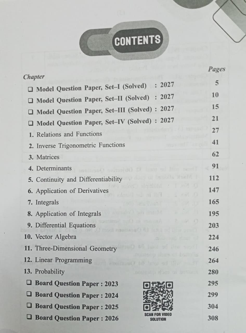 Pariksha Adhyayan Mathematics Class 12 2027 (English Medium)